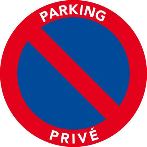 Autocollant Interdiction De Stationner Sur Un Parking Privé