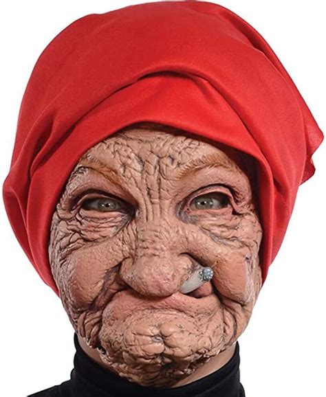Tooyoo Party Adult Scary Old Woman Grandma Full Face Latex Masks
