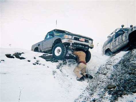 Snow Plow Stuck Off Road Truck Whoops 4 Wheel Off Road Magazine
