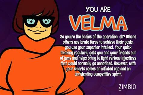 I Took Zimbios Scooby Doo Character Quiz And Im Velma Who Are You