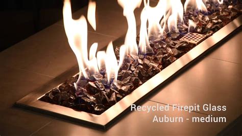 Auburn Medium Fire Pit Glass Youtube