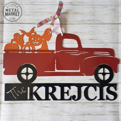 If you don't understand the terminology, know that this one's a biggie. Vintage Truck Seasonal Insert Personalized Metal Decor - Keister Metal Market Metal Decor ...