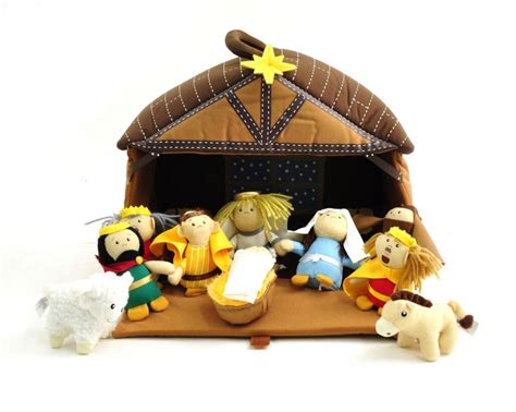 Nativity Plush Play Set 11 Pieces Cactus Games Stuffed Animals