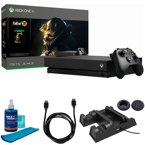 Microsoft Xbox One X 1 Tb Fallout 76 Cyv 00146 Accessories Bundle