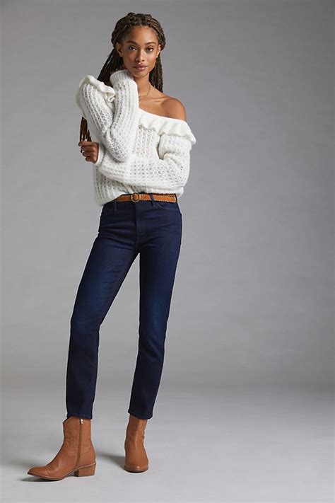 Mother The Dazzler Straight Ankle Jeans Anthropologie