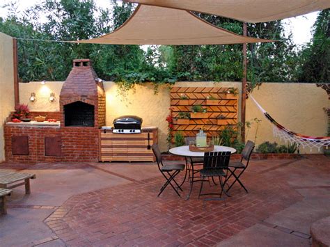 Here are some helpful tips to consider before starting an outdoor kitchen project. Small Outdoor Kitchen Ideas: Pictures & Tips From HGTV | HGTV