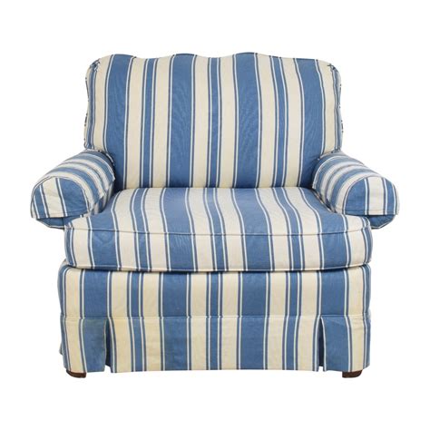 85 Off Clayton Marcus Clayton Marcus Striped Accent Chair Chairs