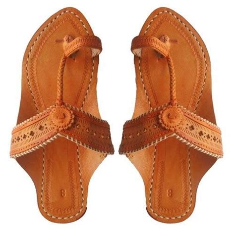 Light Red Colored Kolhapuri Chappals For Women Desert Fashion