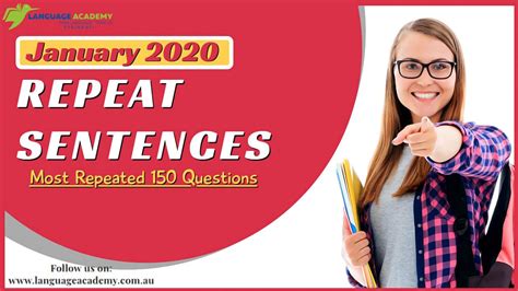 Pte Repeat Sentences January 2020 Most Repeated Questions Language