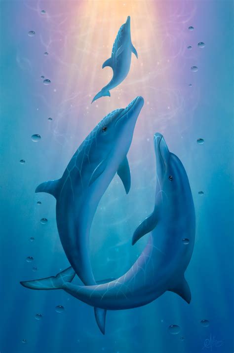 Dolphin Dreams A Painting By David Miller