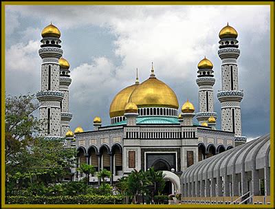 Jame Asr Hassanil Bolkiah Mosque Brunei Life Of Muslim Islam Quran