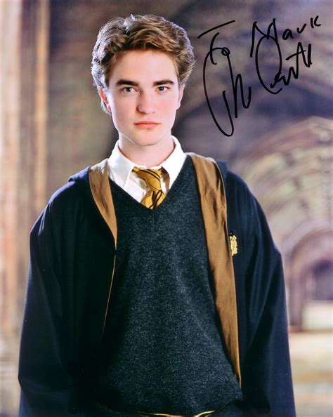 When robert pattinson was casted as cedric diggory in the 2005 harry potter and the goblet of fire, he was a relatively unknown british actor. Robert Pattinson Autograph | Autograph of the actor Robert ...