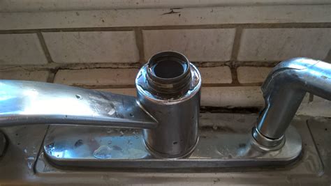 Fixing a leaking kitchen faucet usually appears monotonous at the beginning. Cannot remove the Delta kitchen faucet spigot from the ...