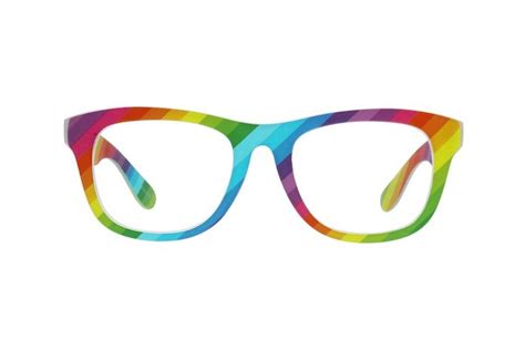Multicolor Castro 2024029 Zenni Optical Eyeglasses Eyeglasses Rainbow Accessories Square