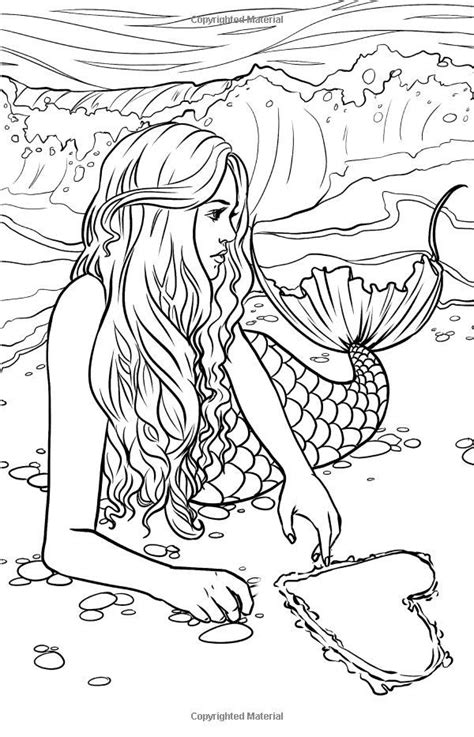 Pin On Mermaid Coloring Page