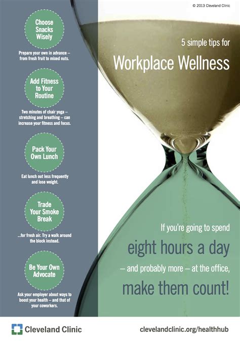 5 Simple Tips for Workplace Wellness from the Cleveland Clinic
