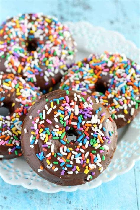 These are moist and tender, with tons of deep chocolate flavor. Baked Lemon Blueberry Donuts