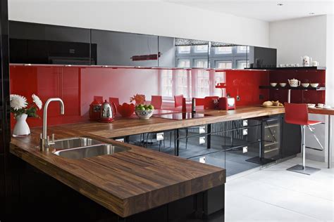 Red Lacquer Kitchen Cabinets The Best Kitchen Ideas