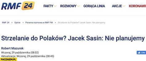 29,452 likes · 41 talking about this. Strzelanie do Polaków Jacek Sasin nie planujemy wywiad RMF ...