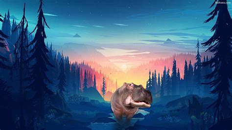 Hippo Desktop Wallpaper 30505 Baltana