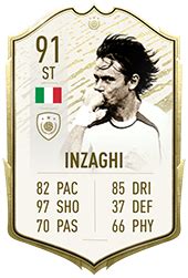See their stats, skillmoves, celebrations, traits and more. Filippo Inzaghi - FIFA 20 Icon Player
