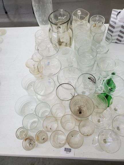 51 Pieces Assorted Glassware Trice Auctions