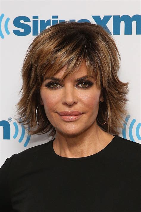 Short haircut with long side bangs. Stylish Hairstyles for Women Over 50 | Feathered ...