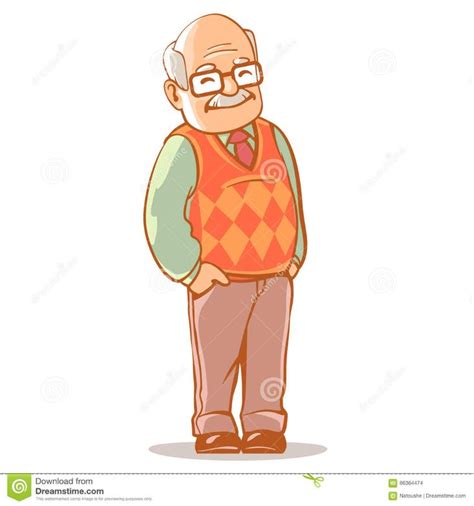 Grandfather Stock Vector Illustration Of Character Image 86364474