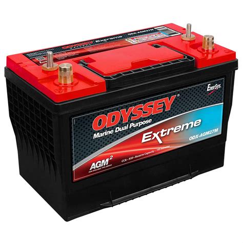 ODYSSEY Group 27 Dual Purpose AGM Battery 92 Hours West Marine