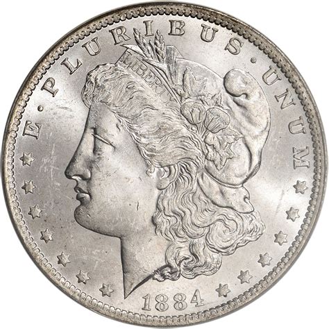 1884 O Us Morgan Silver Dollar 1 Pcgs Ms63 Ebay