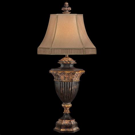Fine Art Lamps Castile Antiqued Iron With Gold Leaf Table Lamp With