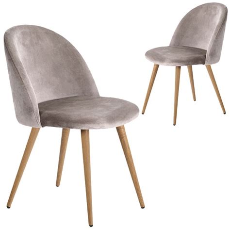 While the smooth to touch velvet reaps luxury we've also launched both chairs in the popular faux grey leather. DwellHome Light Grey Modern Velvet Dining Chairs & Reviews ...