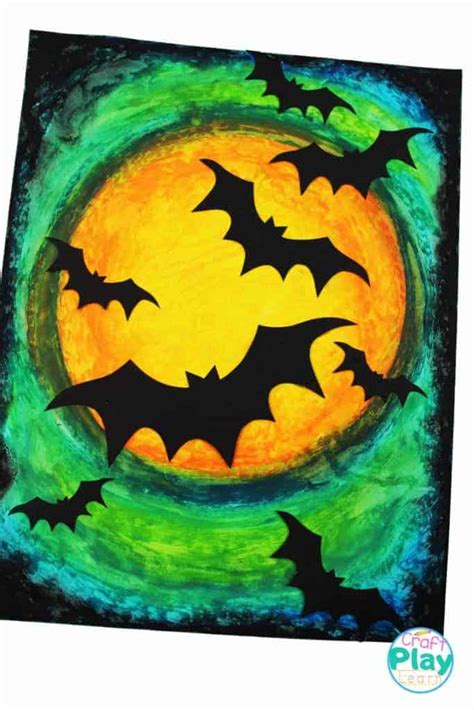 Halloween Bat Art Project For Kids Craft Play Learn