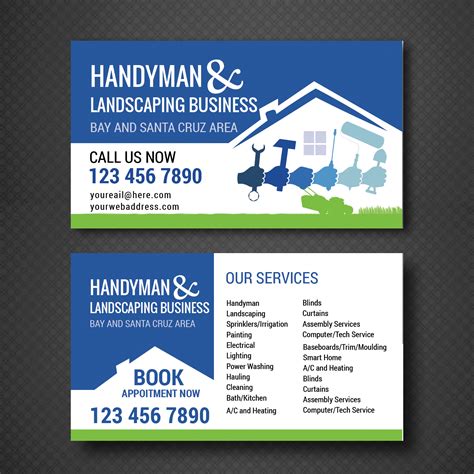Handyman Business Cards Templates Free
