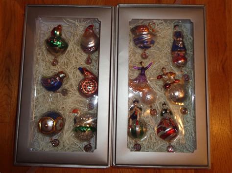 Pottery Barn 12 Days Of Christmas Ornament Set New In T Box Hard To
