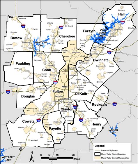 Map Of Atlanta Metro Cities And Suburbs Marietta Smyrna