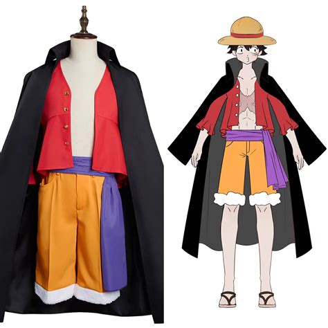 Anime One Piece Monkey D Luffy Cosplay Costume Outfits Uniform