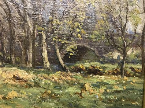 William Charles Rushton 1860 1921 English Oil On Canvas Springtime