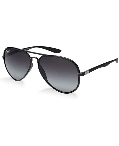 ray ban polarized sunglasses rb4180 aviator liteforce macy s