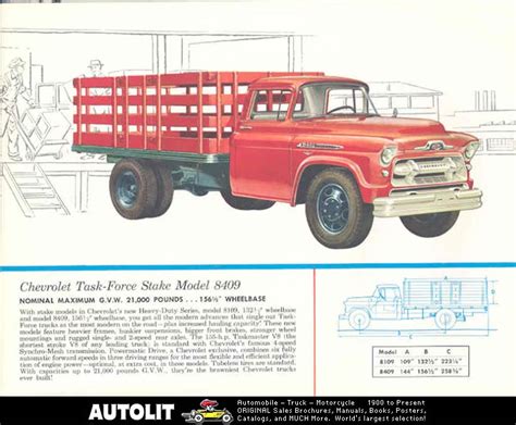 Chevrolet Series 4000 6000 8000 10000 55 Commercial Vehicles