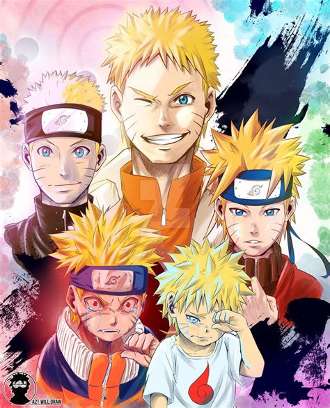 5 Shades Of Naruto By A2t Will Draw Instagram By A2t Will Draw On