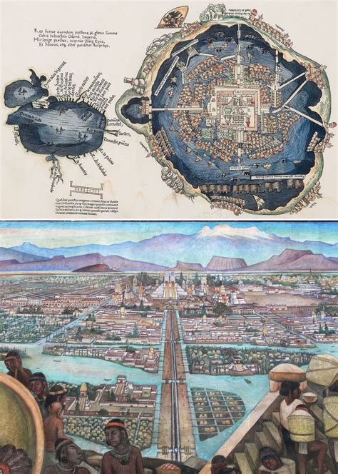 History University On Twitter First European Map Of Tenochtitlan