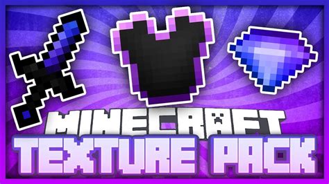 Minecraft Pe Texture Pack For Pvp Blue Purple Youtube