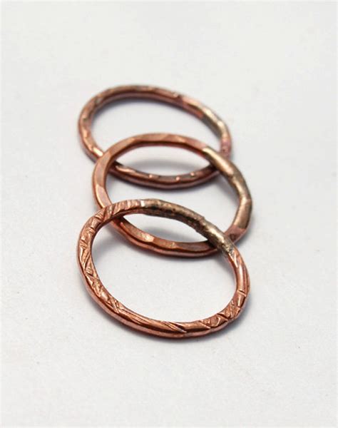 Ring A Round Handmade Copper Rings Made When Ordered Gaea