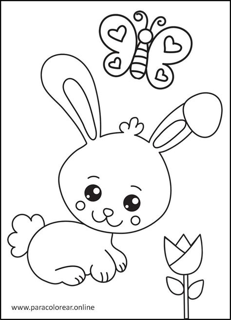 Los Mejores Dibujos De Conejos Para Colorear Imprimir Y Pintar 🐰