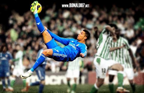 Cristiano Ronaldo Kicking A Ball Wallpaper