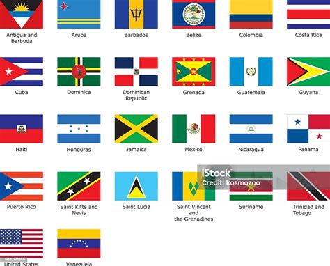Bendera Karibia Ilustrasi Stok Unduh Gambar Sekarang Kepulauan