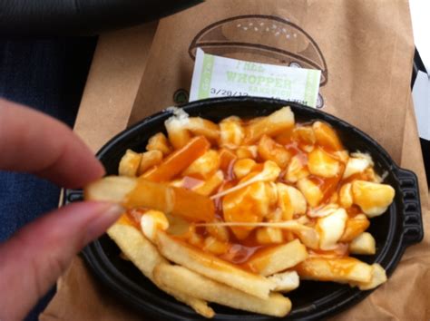Road Trip Food Poutine At Burger King Seattle Met