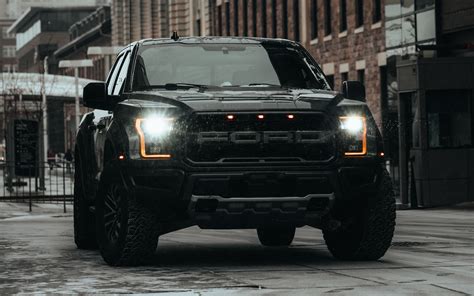 Download Wallpaper 3840x2400 Ford Raptor Ford Car Suv Black Road