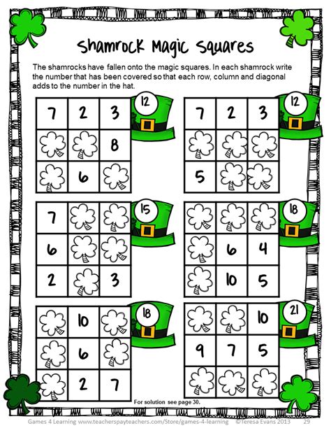 Saint Patricks Day Math